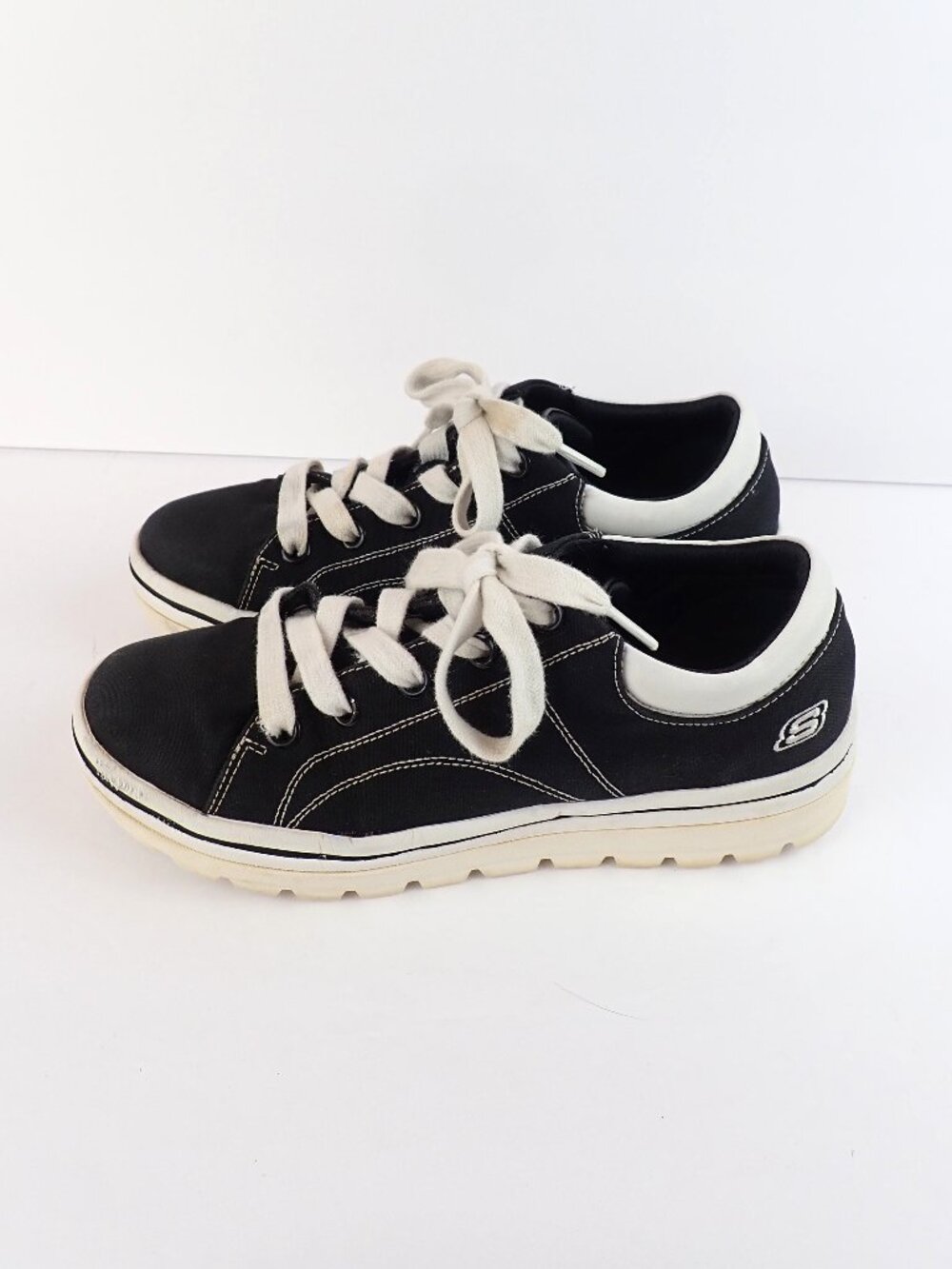 Skechers Street Cleat Bring It Back Black Womens 9 Sneakers